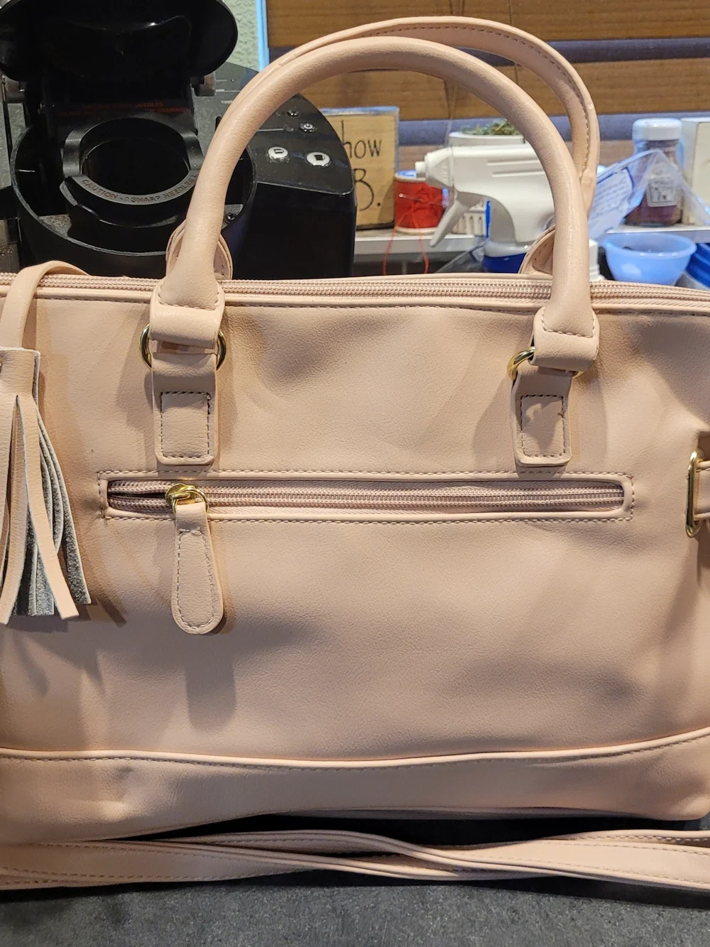Stone Mountain Accessories Blush Pink Structured Satchel Bag